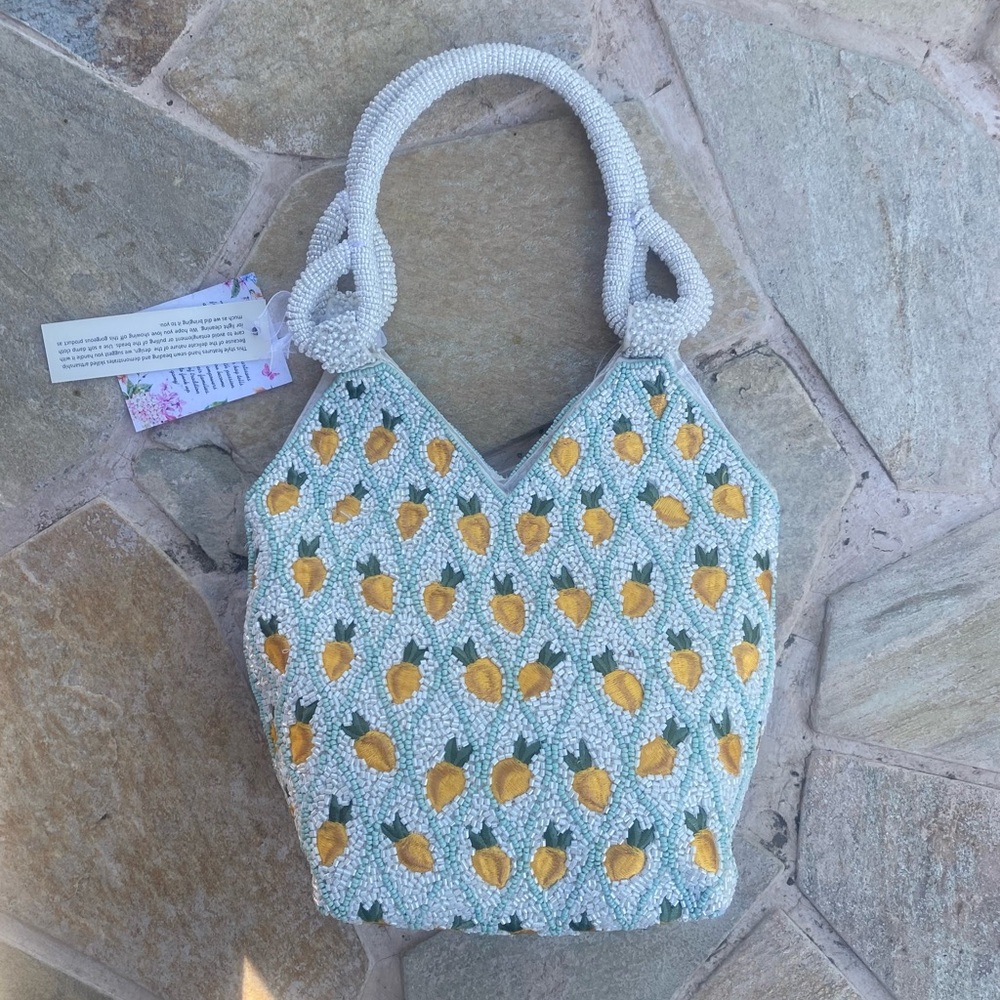 Made/Handcrafted in India tiktok viral marshall’s/tj maxx lemon beaded purse
